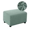 2 Sizes Footstool Cover Jacquard Cloth Footrest Cover Elastic Furniture Protection Removable Ottoman Cover Used For Home