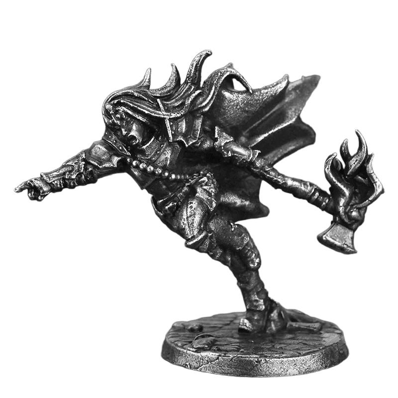 Metal Soldier Action Figure Miniature Model Tabletop Game Desk Decor Toy for Men Home Ornament War Hobbyist Gift Collectible