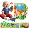 Dinosaur Busy Board Life Skills Educational Learning Sensory Felt Quiet Activity Books for Baby Travel Montessori Toys Boy Girl