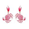 2026 Design Nou Modă Email Crabi Cercei Candelabru Pentru Femei Vacanță de Vară Plajă Bijuterii Animale Marine Accesorii Drăguțe Și Distractive