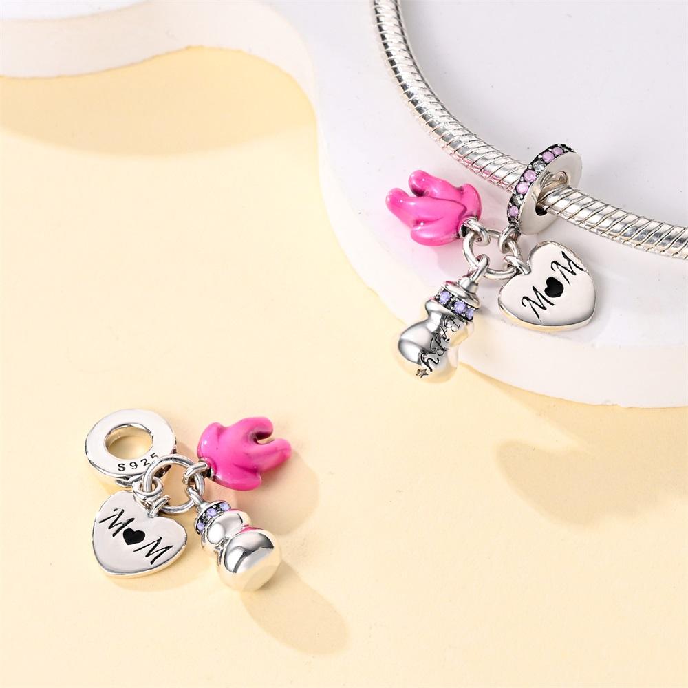 

Plated 925 Silver Youth Love ButterflyCharms Fit 925 Charms Bracelet Beads Jewelry Gifts for Women