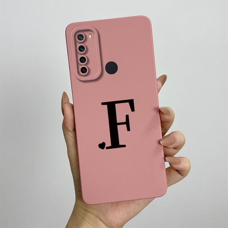 For Xiaomi Redmi Note 8 Case Redmi Note 8T Cover Redmi Note 8 Pro Cases Luxury Letters Square Phone Case Shockproof Back Cover