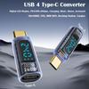 1 PCS 8K 60HZ Power Meter Tester Digital LED Display USB C Extension OTG Converter Mobile Phone