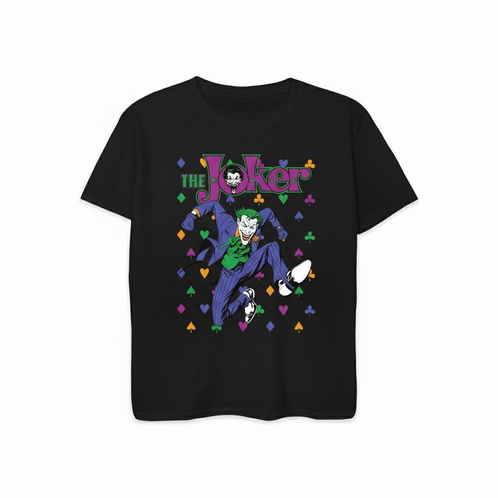 Batman Boys The Joker Cards Cotton T-Shirt