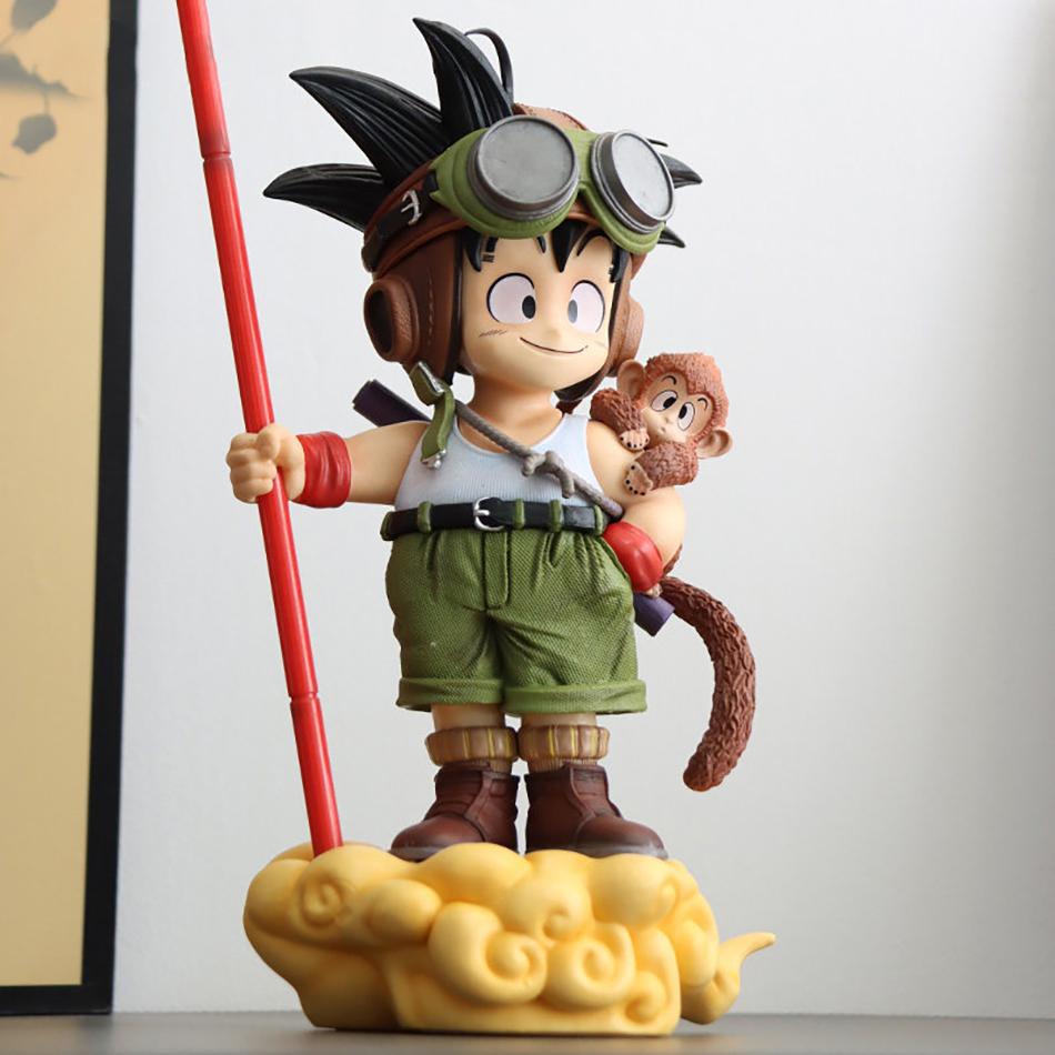 New 16cm Anime Dragon Ball Son Goku Figure With Monkey Kid Goku Action Figure PVC Collectible Anime Figure Ornaments Model Toys