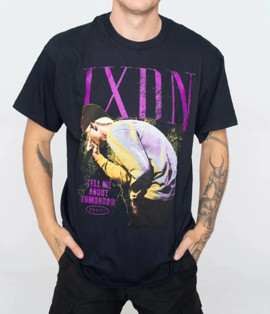 

JXDN Tell Me About Tomorrow Graphic T-Shirt Men XS Black Album Concert Merch Y2k 2XL