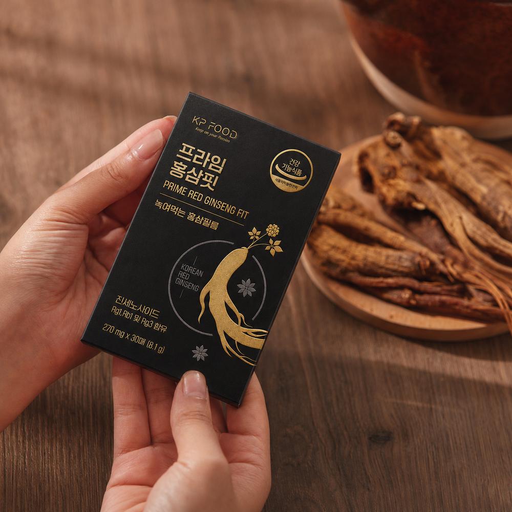 Prime Red Ginseng Fit Film 0.27g x 30 sheets 8.1g 1 box (30 uses)