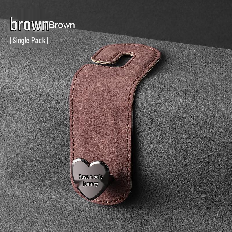 Alcantara Leather Car Seat Back Hook - Interior Decor Accessory