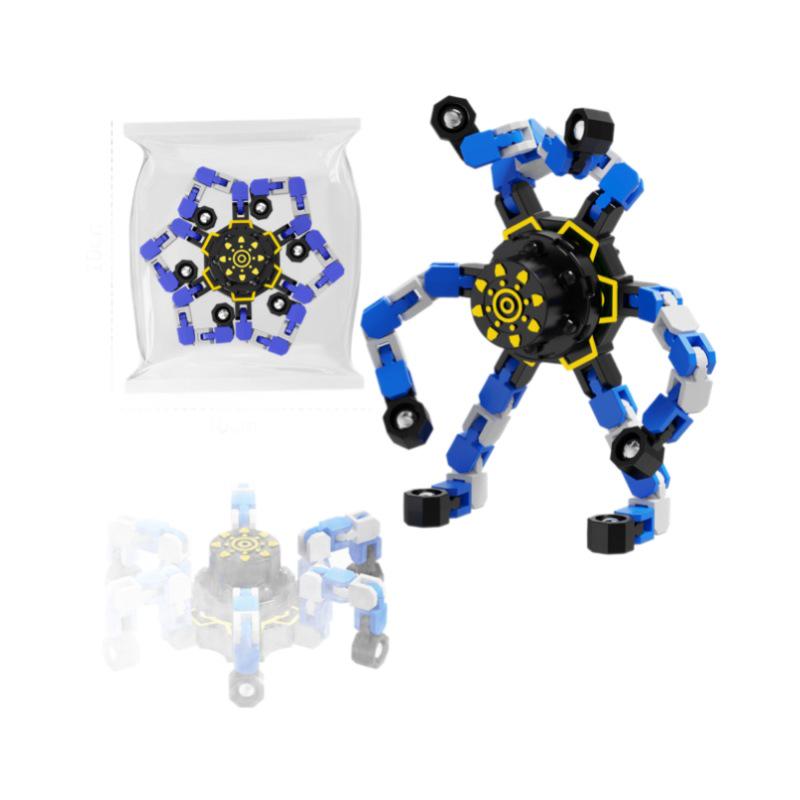 Transformable Luminous Fingertip Gyroscope - Educational Rotating Decompression Toy for Kids