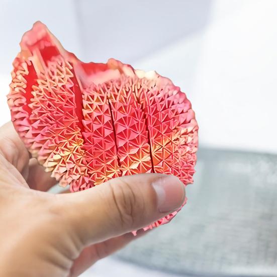 3D Printed Fidget Ball Toy Hard Spiky Fidget Sphere Twistable Sensory Stress Relief Desk Accessory for Adults Kids