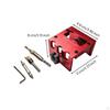 Door Lock Mortising Tool Adjustable Installation Kit Anodized Jig with Cutter