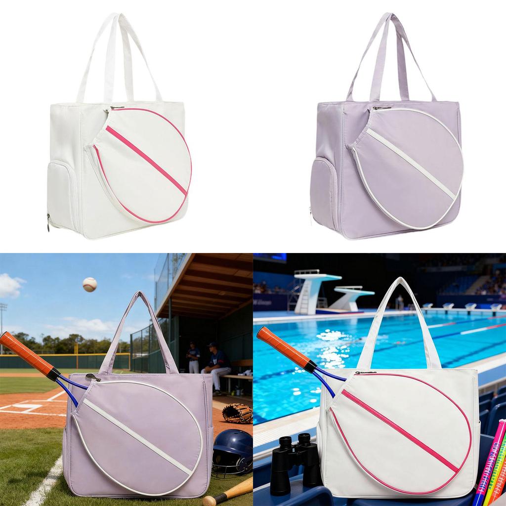 Badminton Bag, Water-, Large Professional Tennis Shoulder Bag for Adults, Women And Men, Sports