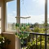 Glas Vogel Feder Outdoor Sonnensammler Windspiel für Hofdekoration