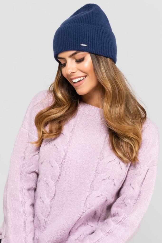 Modesto Women' Cashmere Hat Navy Blue