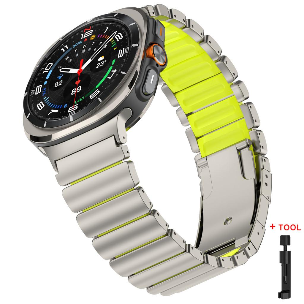 

Титановый резиновый ремешок для Samsung Galaxy Watch 7 Ultra 47 мм/Ultra 2026 Спортивный ремешок для Samsung Watch 8 Classic 46 мм 8 40 мм 44 мм Watch 8Classic 46mm