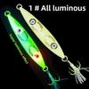 Hook Stripe Luminous UV Fishing Bait 200g 250g Slow Sinking Jig Glow Jig Lure  UV Fishing