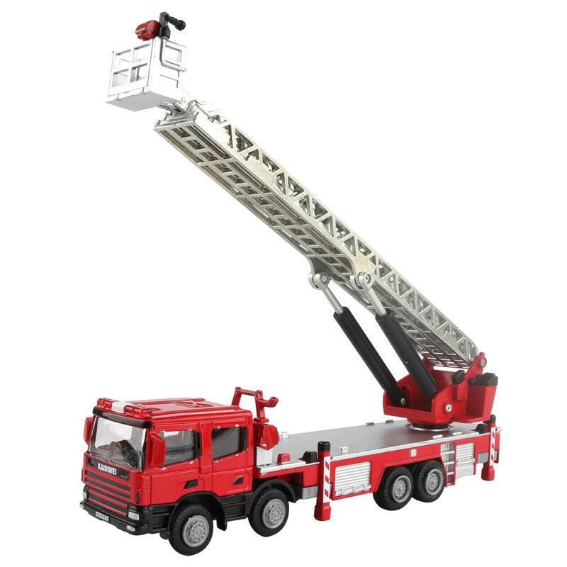 

Масштаб 150 Kdw Литые под давлением Пожарные машины с лестницей Модели автомобилей Сплав Детский подарок Игрушки