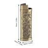 Protective Lighter Case Good Workmanship Open Top Pretty Design Sturdy Zinc Alloy Lighter Case Ideal Present for Camping