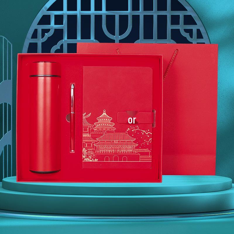 Custom A5 Chinese Style Office Notebook Gift Set with Logo