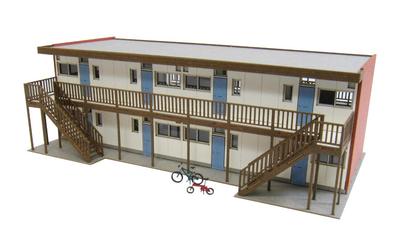 Sankei Nostalgic Diorama Series Apartment C Paper Craft 1/150 MP03-88