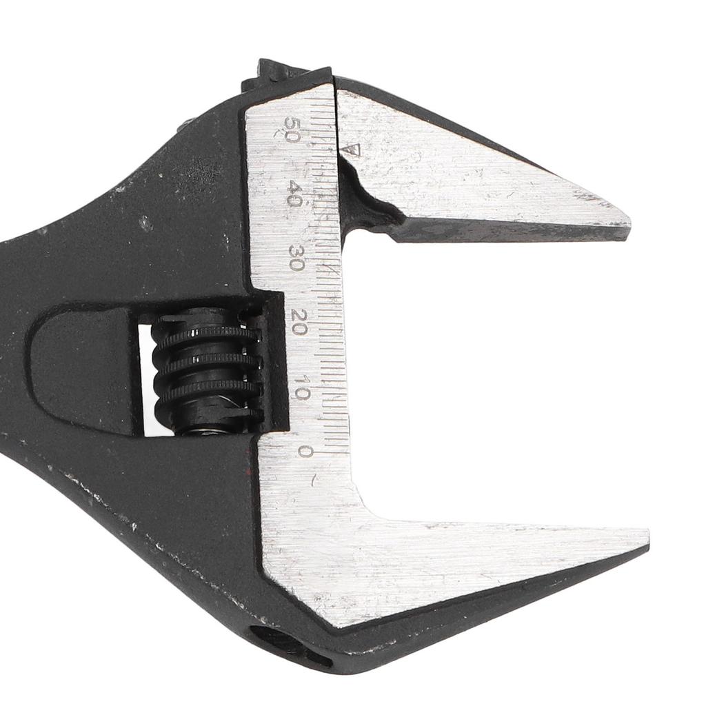 10 Inch Wide Mouth Adjustable Wrench CrV Steel Deep Jaw Manual Repair Spanner for Home Garage