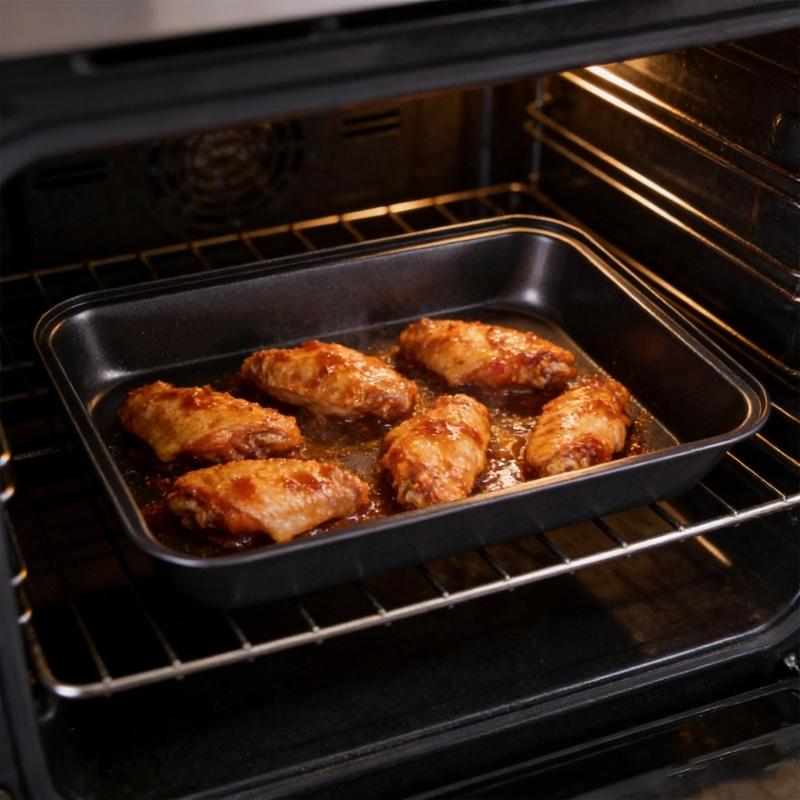 Rectangular Cake Pan Deep Baking Sheet Nonstick Coating Bakeware Roasting Tray for Toaster Oven Kitchen Turkey Pan