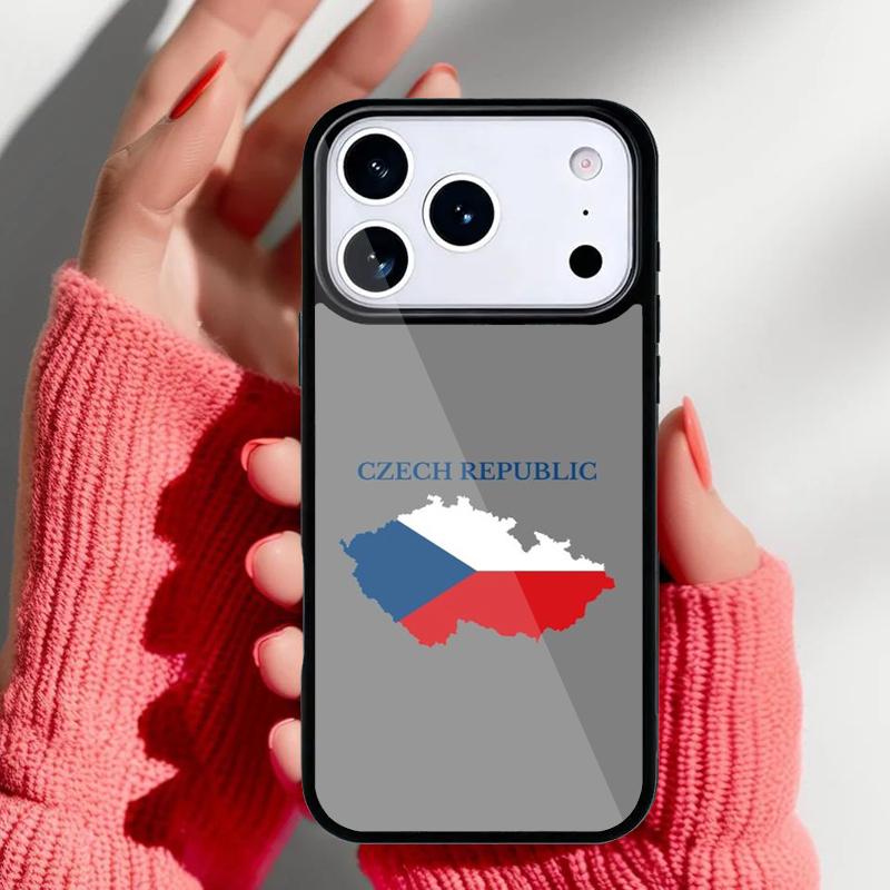 Czech Republic Czech Flag Phone Case for iPhone 17 16 15 14 13 Pro Max Back Cover for 12 11 Pro Coque