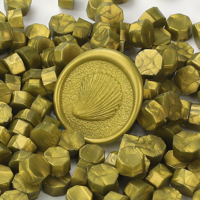 200PCS/bag Octagon Sealing Wax Beads Vintage Sealing Stamp Scrapbook Material Wedding Invitation Of Card Envelope Decoration