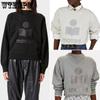 Sweat à capuche français Automne Femme Ample Décontracté et Polyvalent Sweat à capuche avec passants Imprimé Lettres et Col triangulaire Sweat-shirt