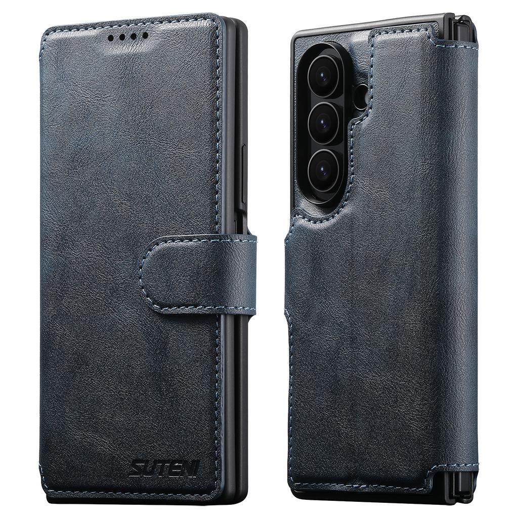 Business 2-in-1 Detachable Magnetic Leather Wallet Phone Case for Samsung Z Fold 7 6 Shockproof Stand Cards Solt Bag Cover