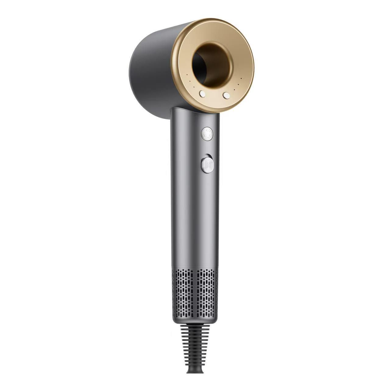 Powerful, Quiet, Ionic Hair Dryer: Protects Hair, Offers Hot & Cold Settings, Ideal for Home Use National Standard золотой