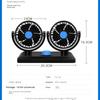 Car Fan Dual Head Air Fan Charging 360 Degree Rotating Neck Cooler 24v12V Cooling Strong Wind Car Accessories Fan Cooling Car