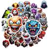 50 Horror Grimace Stickers Thriller Skull Halloween Horror Spoof Stickers