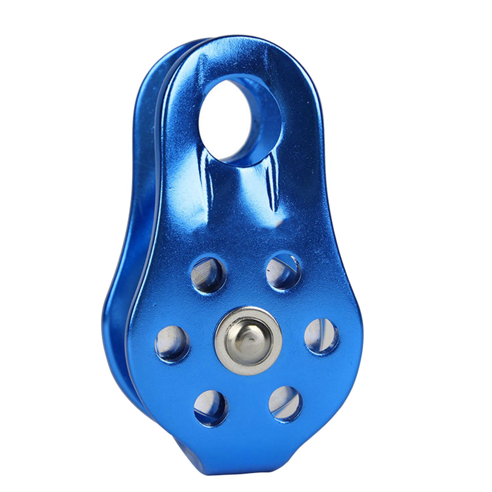 

Fixed Micro Pulley Aluminum Alloy Polishing High Strength Lightweight for Climbing Aloft Work Rappelling синій