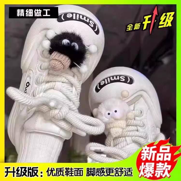 Ugly cute big head women's shoes 2026 new spring and autumn princess shoes junior high school students sports platform explosion casual bread shoes
