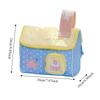 Cloth Toiletry Bag House Shape Fruits Cake Star Dots Cosmetic Storage Bag Handheld Storage Makeup Pouch Bathroom