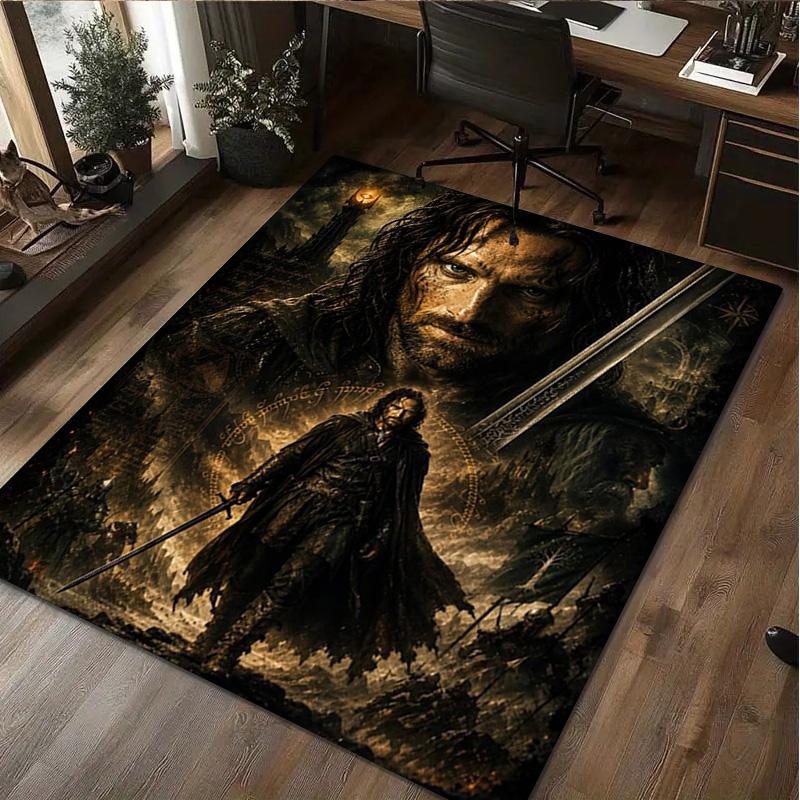 The Lord Of The Rings Carpet Office Decorative Carpet For Living Room Bedroom Door Mat Floor Rug Computer Chair Area Rug