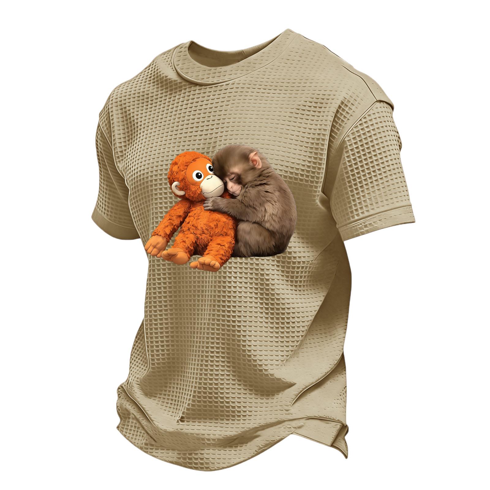 Men s Casual Round Neck Lightweight Breathable Short-Sleeve Top XL жёлтый 1430₽