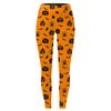 Damen Casual Mode Outdoor Halloween Bedruckte Slim Elastische Yogahose Cropped Hose