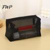 Thin Travel Toiletry Bag Mesh Cosmetic Purse Organizer Pouch See-Through Makeup Brush Holder for Skincare Products Cosmetics