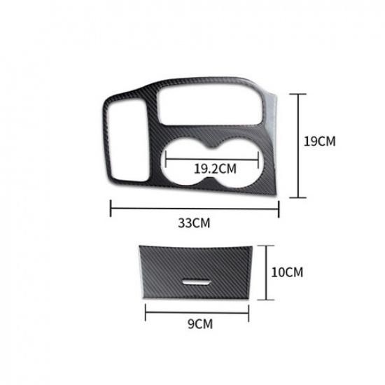 Carbon Fiber Interior Mechanical Gear Shift Cover Trim For Jeep Grand Cherokee