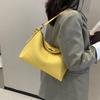 Retro Large-capacity Genuine Leather Crossbody Underarm Bag Fashionable Cowhide Single-shoulder Women's Bag