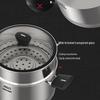 ASD 22cm 304 Stainless Steel Milk Steamer & Stew Pot