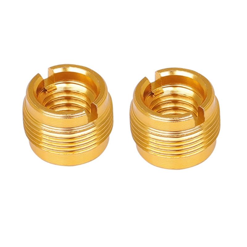 2 Pieces Mic Thread Adapter Set Mic Stand Adapter 3/8 Female To 5/8 Male Screw Adapter Replacement Holder Adapter
