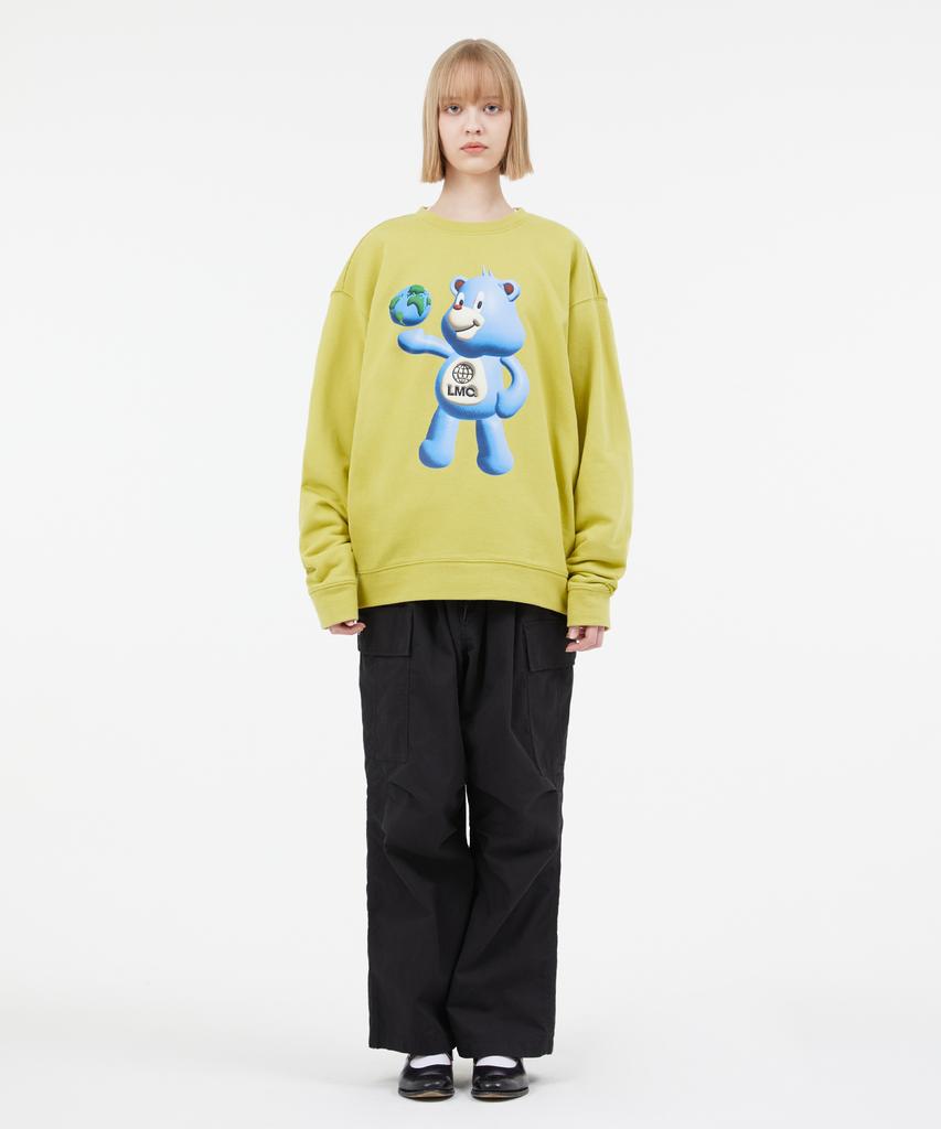 LMC 3D Bear Sweatshirt Light Olive