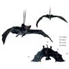 4Pcs Scary Realistic Bat Hanging Ornament Wall Hanging Decorations For Garden Window Display Halloween Celebration
