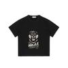 Crewneck T Shirt Black Tiger With Crown And You Cant Handle The Truth Graphic Print For Casual Wear