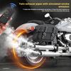 1:6 Harley Fat Boy Retro Heavy Motorcycle Diecast Alloy Simulated Remote Control Ignition & Spray Effect Toy Model Collect Light