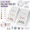 6 Stück Glattrollender Nail Art Perlenroller 3D Gedruckter Kugelschliffroller Polymer Clay Bastelarbeiten