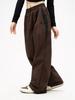 Harajuku Retro Hip Hop Joggers: Elastic Waist, High-Waist, Loose Wide Leg Sweatpants